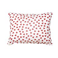Pleva Luxury herbal cushion large pattern red heart on white - Pillow