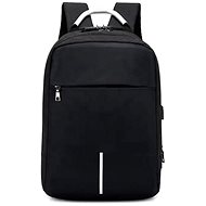 APT BQ57A Unisex Smart Backpack with USB, lock, black - Backpack