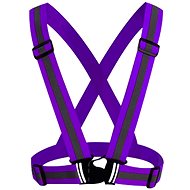 APT Reflective elastic braces purple - Reflective Suspenders
