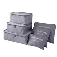 MDS Luggage storage organiser set 6 pcs grey - Packing Cubes