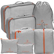Trizand 23111 Travel suitcase organizer set of 7, grey - Packing Cubes