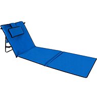 Trizand 23617 Adjustable beach mat with backrest 150 x 50 cm, blue - Beach lounger