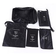 T-CLASS Suitcase organizer 8 pcs black - Organiser