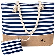 Malatec 21157 Beach bag 22 L blue-white - Shoulder Bag