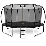 Aga SPORT EXCLUSIVE Trampoline 430 cm black + protective net + ladder - Trampoline
