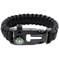 Verk 14372 Survival bracelet Paracord 5 in 1 black - Multitool 