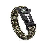 Verk 14372 Survival Bracelet Paracord 5 in 1 camouflage - Multitool 