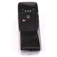T-class® Cross strap for suitcase with TSA lock black - Strap on trunk