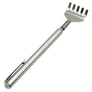 APT Telescopic back scratcher - silver rake - Peeler