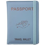 Kufryplus Passport and card holder with RFID protection WGK05 blue - Document Holder