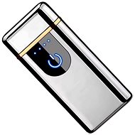 APT USB Plazmový zapalovač s LED indikátorem baterie stříbrný - Lighter