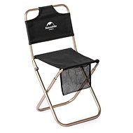 Naturehike Travel stool with backrest, black - Folding Stool