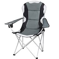 Trizand 23674 Garden and camping chair, padded, 120 kg, grey - Camping Chair