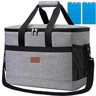 Trizand 23843 Thermal bag with cooling insert for beach, picnic, 40 l, grey - Thermal Bag