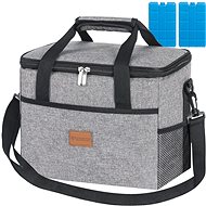 Trizand 23842 Thermal bag with cooling insert for beach, picnic, 20 l, grey - Thermal Bag