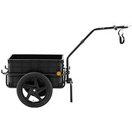 UNIPRODO Bicycle trolley with box and reflectors up to 35 kg + tarpaulin - Bicycle Trailer