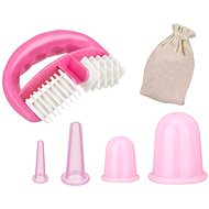Verk 24387 Set of massage silicone bananas against cellulite 5 pcs pink - Massage Cups