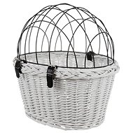 Purlov 23972 Přepravní koš na kolo s drátěnou kabinou 43 × 42 × 35 cm, bílý - Bike Basket