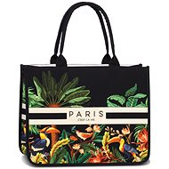 Fabrizio Beach Bag Paris Black/Multicoloured - Shoulder Bag