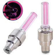 Verk Bicycle light valves - 2 pcs pink - Reflective Element