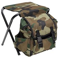 Pronett XJ5281 Skládací kempingová stolička s batohem 3v1 maskáč - Folding Stool