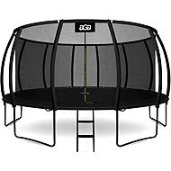 Aga SPORT EXCLUSIVE Trampoline 500 cm black + protective net + ladder - Trampoline