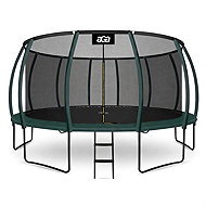 Aga SPORT EXCLUSIVE Trampoline 500 cm dark green + protective net + ladder - Trampoline