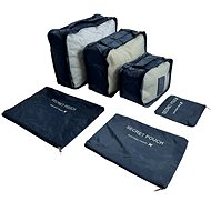 Bertoo Travel suitcase organizers set 6 pcs blue - Packing Cubes