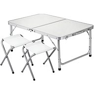Foxter 1079 ALU folding camping table + 2 × chairs - Camping Table