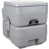 Trizand 24498 Portable camping toilet 20 + 12 l, grey - Chemical Toilet