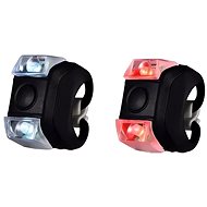 Foxter 1283 Silikonové světlo na kolo 2 ks černé - Bike Light