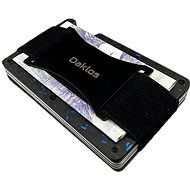 DAKLOS Carbon RFID carbon mini wallet black and blue - Document Holder