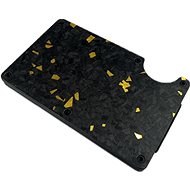 DAKLOS Carbon RFID carbon mini wallet black and gold - Document Holder
