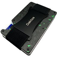 DAKLOS Carbon RFID carbon mini wallet black and green - Document Holder