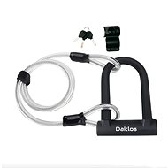 Daklos Ulock Very durable bike lock black + steel cable silver - Bike Lock