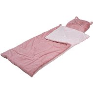 H&L Sleeping bag for children Cat 160 × 64 cm, pink - Sleeping Bag