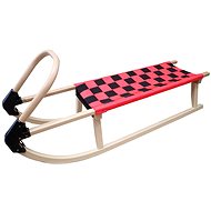 KUBIsport Sled 110 cm, wooden, red - Sledge