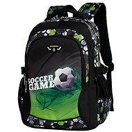 bHome School Backpack Football Green - School Backpack