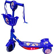 Kubisport Scooter for children, lighted, 3-wheel, blue - Children's Scooter