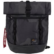 Alpha Industries Backpack Crew RT roll up blackcamo - Backpack