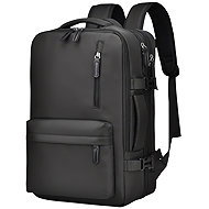 eCa PL177 Travel backpack 27 l, USB, black - Cestovní batoh