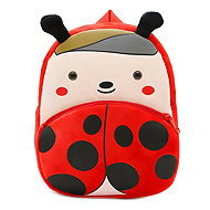 Excellent Suede Backpack Red - Ladybug - Children's Backpack