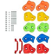 Kruzzel 25394 Climbing grips, stones, plastic, 12 pcs - Climbing Holds