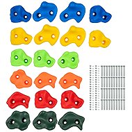 Kruzzel 25395 Climbing grips, stones, plastic, 22 pcs - Climbing Holds