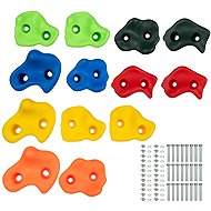 Kruzzel 25396 Climbing grips - stones, plastic, 15 pcs - Climbing Holds