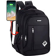 Platinium Backpack with USB port 30 l, black - Backpack