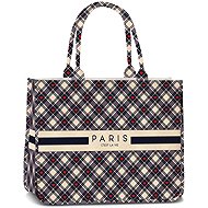 Fabrizio Bag Beach Bag Paris Dark Blue/Natural - Shopping Bag