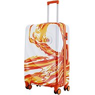 Semi Line Medium suitcase T5655 White/Orange - Suitcase