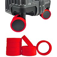 Bertoo Protective silicone covers for double trunk wheels - 8 pieces red - Case