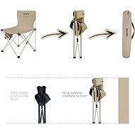 Naturehike Folding camping chair T01, black - Camping Chair